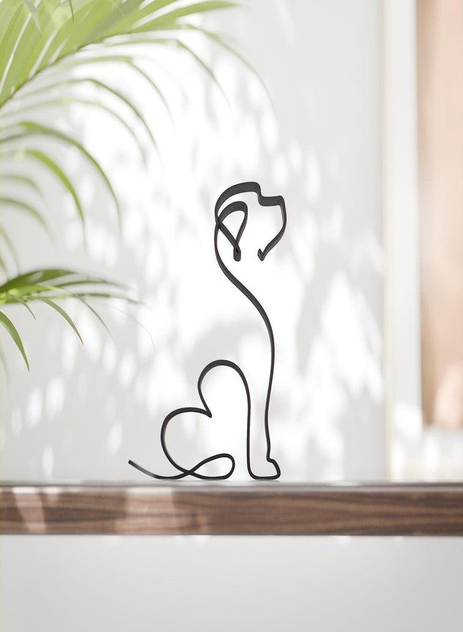 EROTNGO India Statue Golden Doodle Dog Lover Gift, Custom Line Art Sculpture for Pet Memorial, Minimalist Puppy Figure for Shelf Display, Unique Home Decoration for Animal Lovers - Image 2