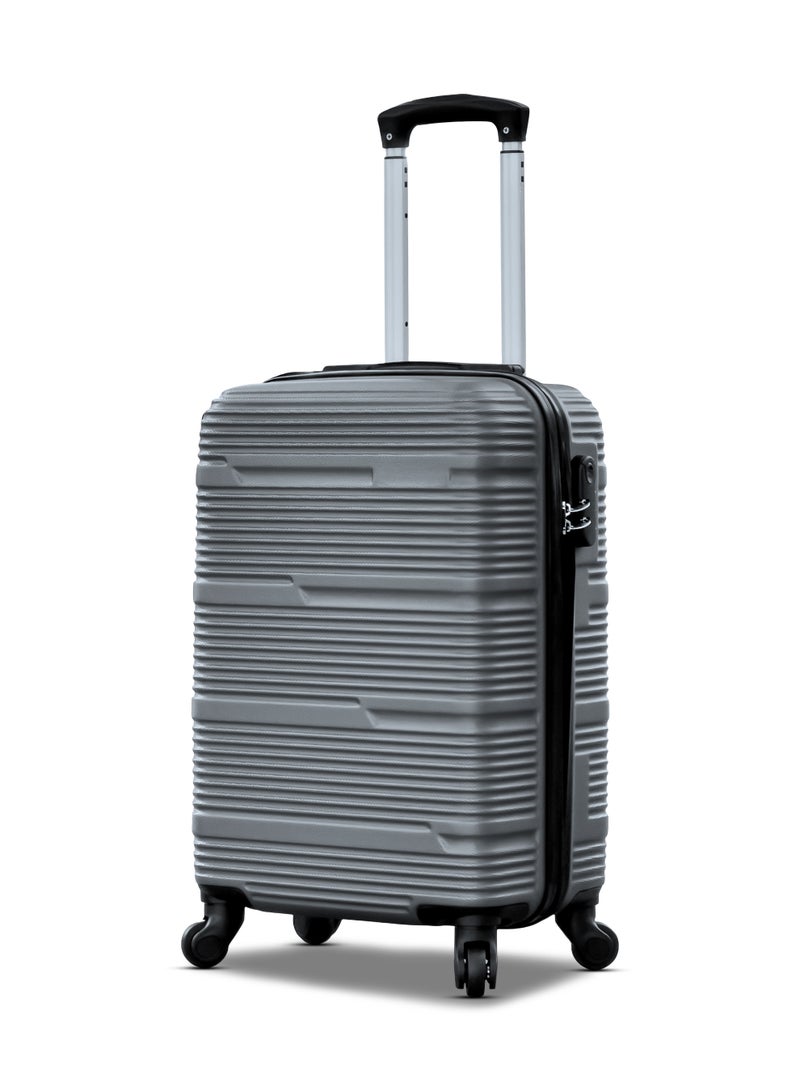 ZAAPPY Hard Shell Horizon Line ABS Lightweight 20 Inch (7-10kg) Carry On Luggage, Combination Lock Suitcase - Image 1