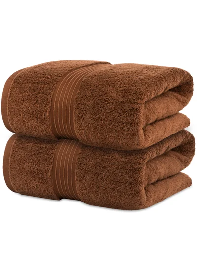 Bliss Casa 2-Piece Bath Sheets, 100% Combed Cotton 550 GSM Superior Quality Towels, Quick Dry Highly Absorbent