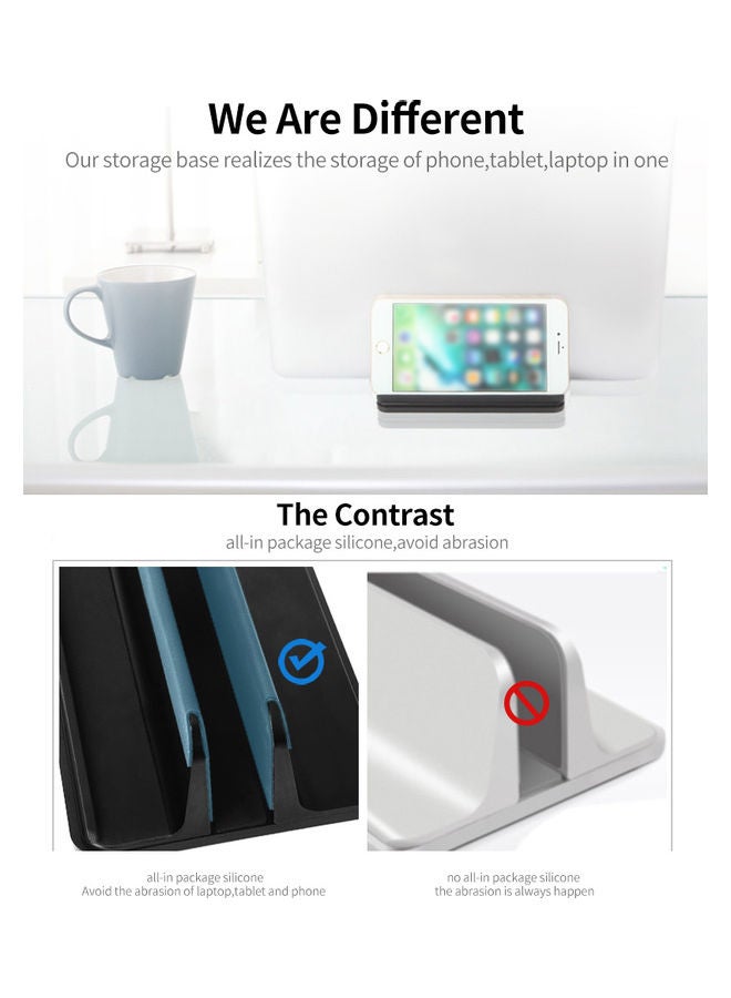 Loquat Laptop Vertical Stand Base Black - Image 3