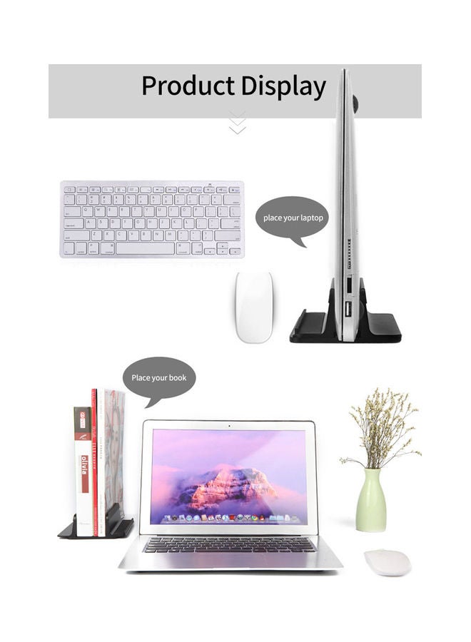 Loquat Laptop Vertical Stand Base Black - Image 5