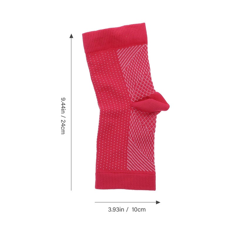 Breathable Ankle Support Compression Sleeves 4 Pack For Sports Injury Prevention Pink White S M Size - Image 3
