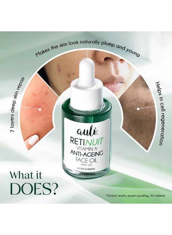 AULI LIFESTYLE Auli Retinuit 0.3% Retinol Face Oil For Anti - Ageing, Reduce Fine Lines & Wrinkles, For Women, All Skin Type - 30Ml - Image 5