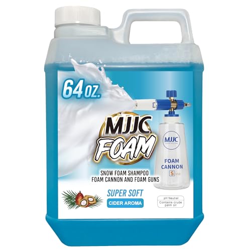 MJJC Foam (64 fl oz) Ultimate Snow Foam Car Wash Soap Specialized Car Shampoo for Foam Cannon and Pressure Washer, Safe for Cars (pH Neutral, 10x Concentrated) (Refreshing cider aroma) - Image 1