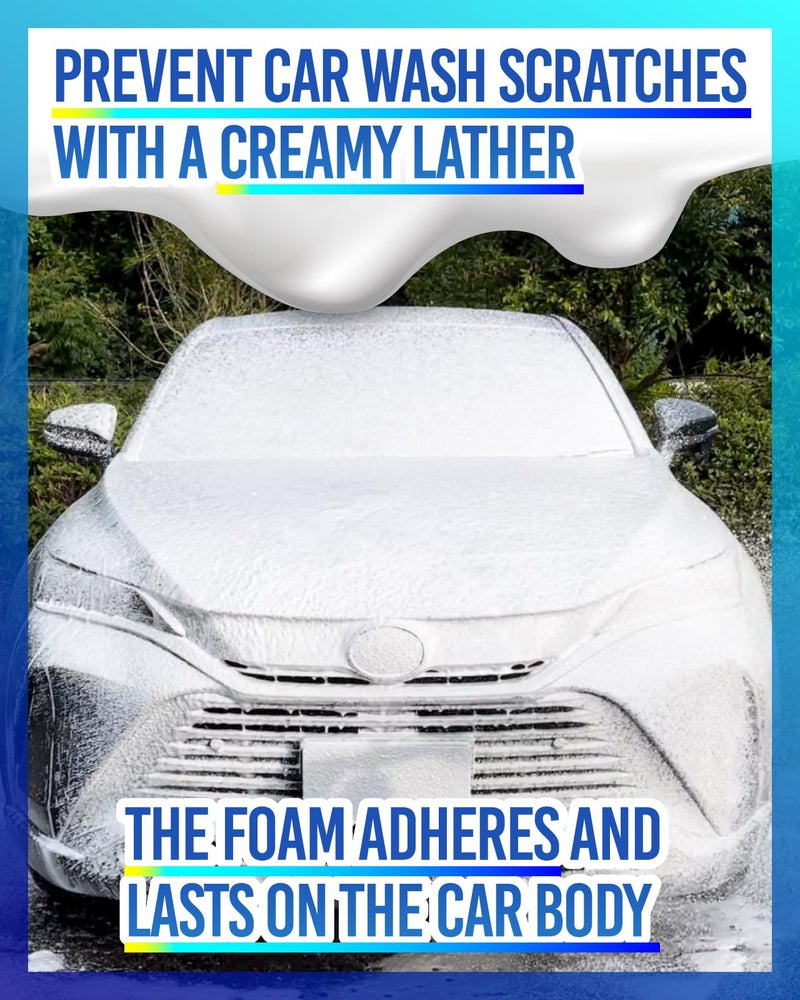 MJJC Foam (64 fl oz) Ultimate Snow Foam Car Wash Soap Specialized Car Shampoo for Foam Cannon and Pressure Washer, Safe for Cars (pH Neutral, 10x Concentrated) (Refreshing cider aroma) - Image 3