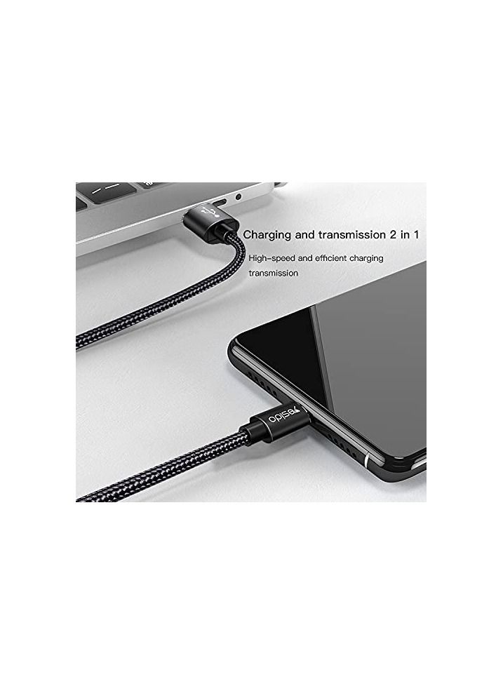 Yesido Premium Data Cable For Lightning Devices(1.2M, Black) - Image 2