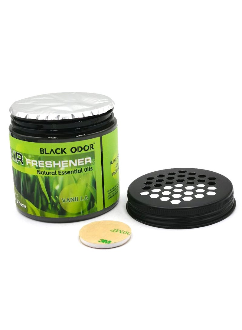 Black Odor Vanilla Car Air Freshener Elevate Your Space with Natural Essential Oils and Soothing Fragrance 180G BO-03  - Image 5
