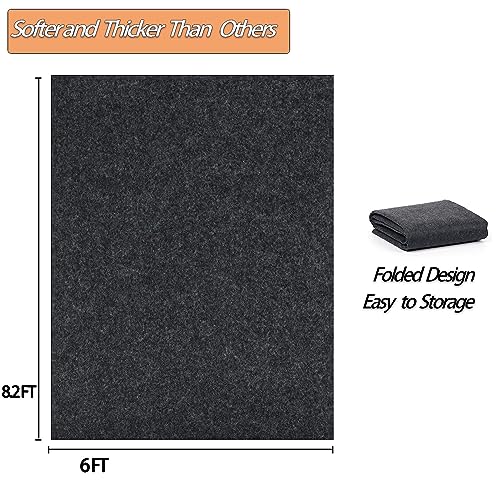 Ahpuhtan 8.2 x 6 FT Outdoor Storage Shed Mat, Waterproof Storage Shed Flooring Mat, Anti-Slip Patio Furniture Floor Scratch Prevention Mat, Dustproof Outdoor Carport Mat… - Image 2