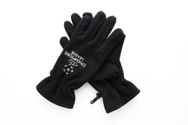 Champions League Football Bib Gloves Hat Winter Children Adult suit Warm Training Gloves Sports Running Mask Adult Gloves