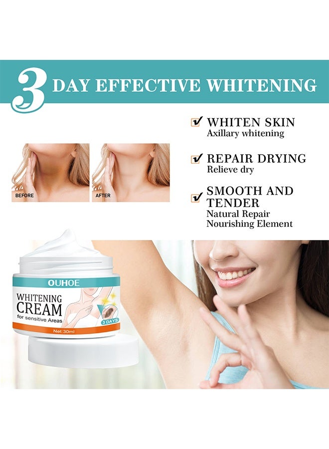 OUHOE Underarm Whitening Cream，Dark Spot Cream，Body Dark Spot Remover，Correcting Dark Spots，Face and Body Skin Bleaching 30ml - Image 2