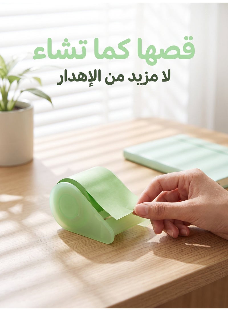 عام لفة ملاحظات لاصقة مع حامل، ملاحظات مذكرة ذاتية اللصق قابلة للتمزيق، ملاحظات لاصقة قابلة لإعادة الاستخدام للوازم المكتبية والمدرسية والمنزلية، لتدوين الملاحظات وقوائم المهام وملحقات المخطط ومنظم المكتب - Image 2