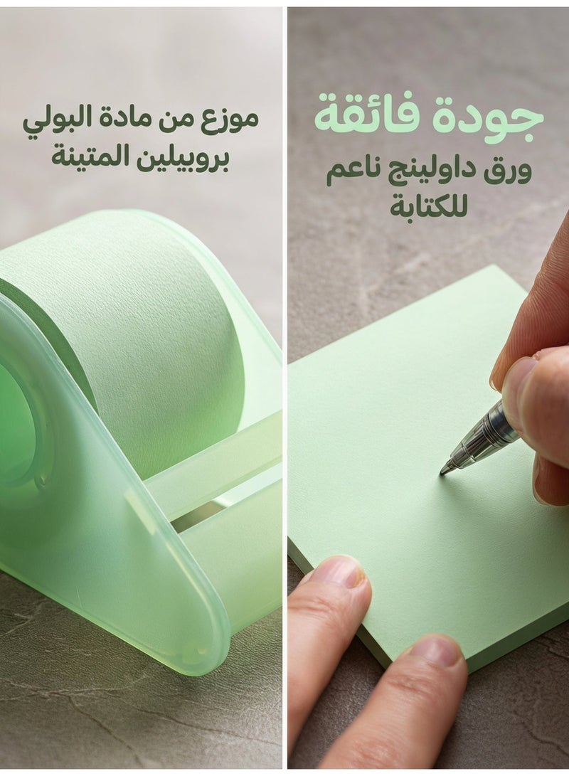 عام لفة ملاحظات لاصقة مع حامل، ملاحظات مذكرة ذاتية اللصق قابلة للتمزيق، ملاحظات لاصقة قابلة لإعادة الاستخدام للوازم المكتبية والمدرسية والمنزلية، لتدوين الملاحظات وقوائم المهام وملحقات المخطط ومنظم المكتب - Image 4