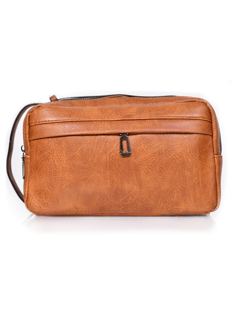 مورانو حقيبة مورانو كلاتش مريحة ومحمولة متعددة الوظائف باللون البني - Image 1