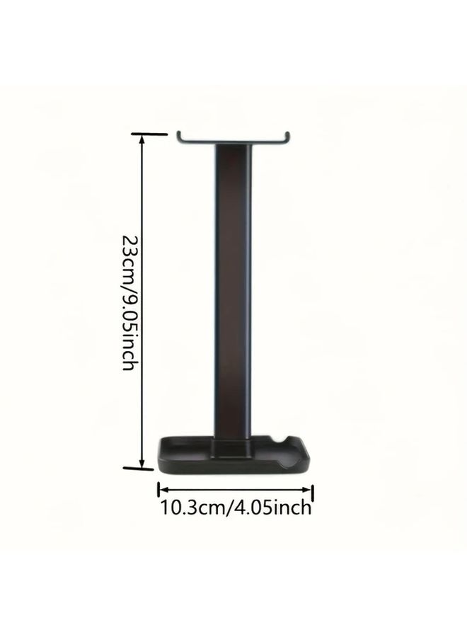 White Head Mounted Earphone Rack Detachable Desktop Stand For Phone Tablet - Image 3