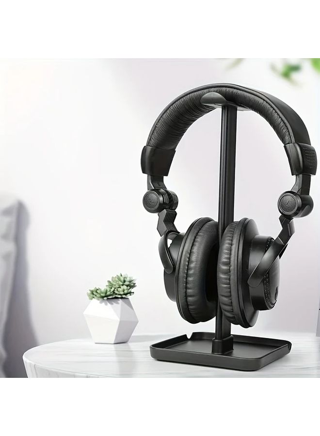 White Head Mounted Earphone Rack Detachable Desktop Stand For Phone Tablet - Image 5
