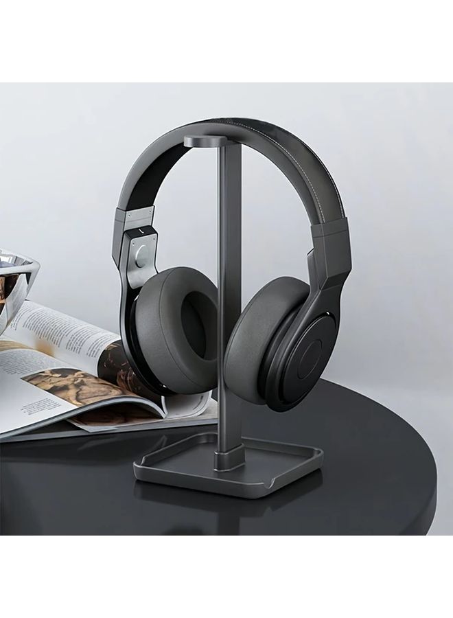 White Head Mounted Earphone Rack Detachable Desktop Stand For Phone Tablet - Image 1