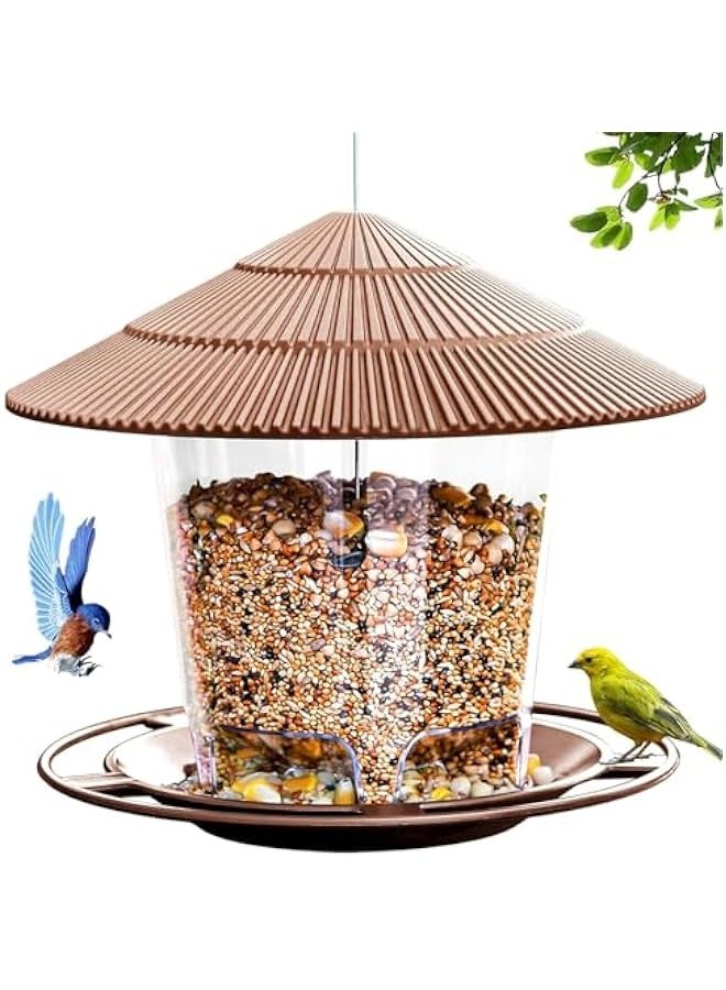 TRASSLE Bird Feeders for Outside, Bird Feeder, Wild Bird Seed for Outside Feeders, Squirrel Proof Birds Feeder and Garden Decoration Yard for Bird Watchers  - Image 1