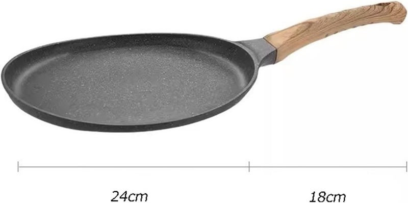 Frying pan 6/8/10in Non-Stick Frying Pan Steak Pancake Omelette Cooking Breakfast Maker Induction Cooker Gas Maifan Stone Bakeware(24cm) - Image 2