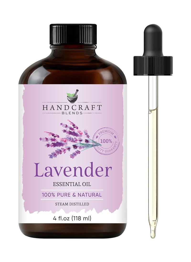 handcraft Blends Handcraft Blends Lavender Essential Oil - Huge 4 Fl Oz - 100% Pure and Natural - Premium Grade with Glass Dropper  - Image 1