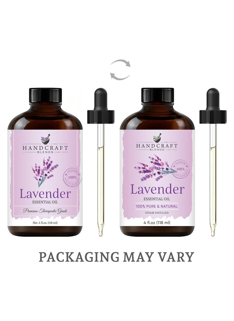 handcraft Blends Handcraft Blends Lavender Essential Oil - Huge 4 Fl Oz - 100% Pure and Natural - Premium Grade with Glass Dropper  - Image 2
