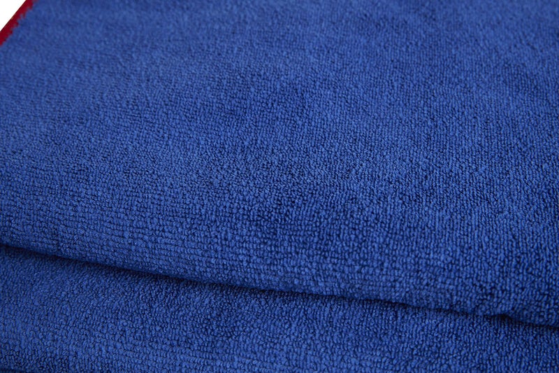 Gtechniq MF2 Microfibre Drying Towel - Ultra Soft, Super Absorbent, 450GSM Short Pile Wicks Away Water, Reduces Marring and Gloss Loss - Measures 60x90cm Large Size Reusable Detailing Cloth, blue - Image 1