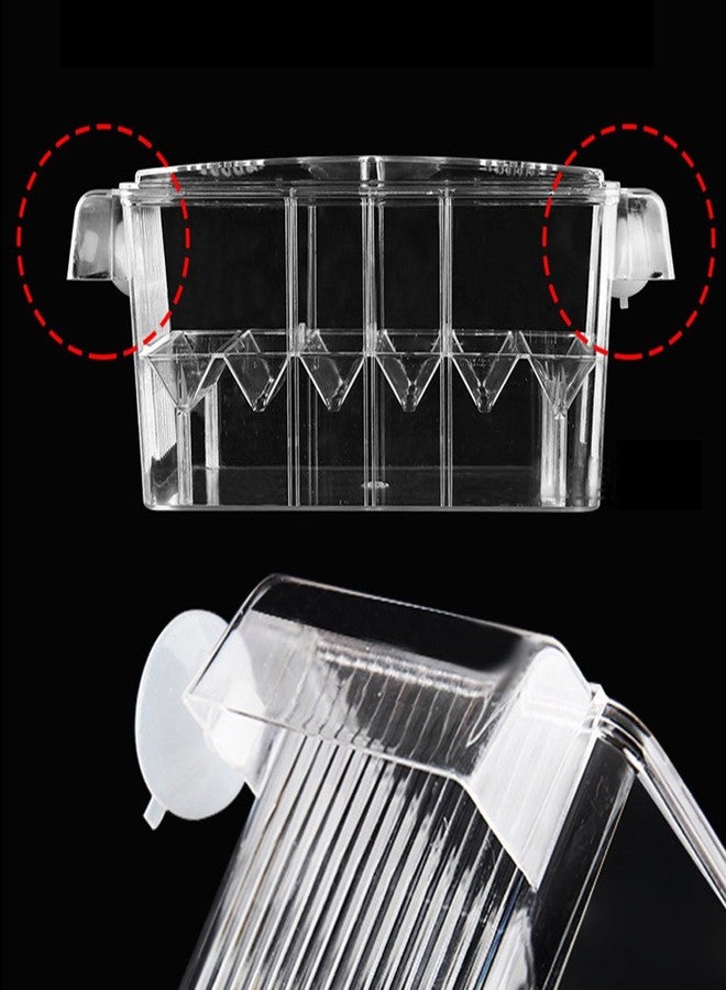 MaoTopCom Large Multi-Chamber Holding & Breeding Box for Aquariums - Fish Hatchery with 3 Compartments, Floating Design, Clear Acrylic, Easy to Install - Ideal for Newborn Fry, Sick Fish, and Acclimation - Image 2