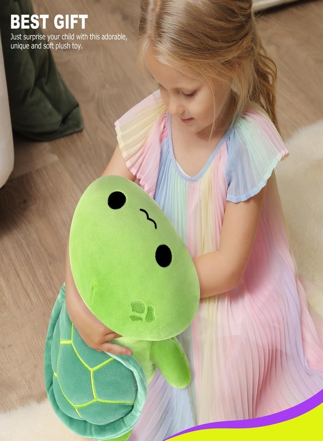 Onsoyours Sea Turtle Cute Plush, Green Soft Stuffed Animal Turtle Plush Pillow, Tortoise Kawaii Plushie Toy for Kids (Green Turtle, 13") - Image 4