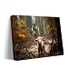 Ploceiny Baptism gifts for boys or girl wall decor christian gifts for women  men Jesus and Lamb Canvas poster Jesus Running After Lost Lamb Picture for prayer room Posters religious gift serenity prayer wall art for home decor A366 24X16 - Image 2
