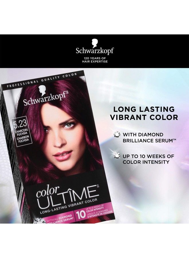 Schwarzkopf Color Ultime Permanent Hair Color Cream 5.23 Charcoal Fuchsia - Image 3