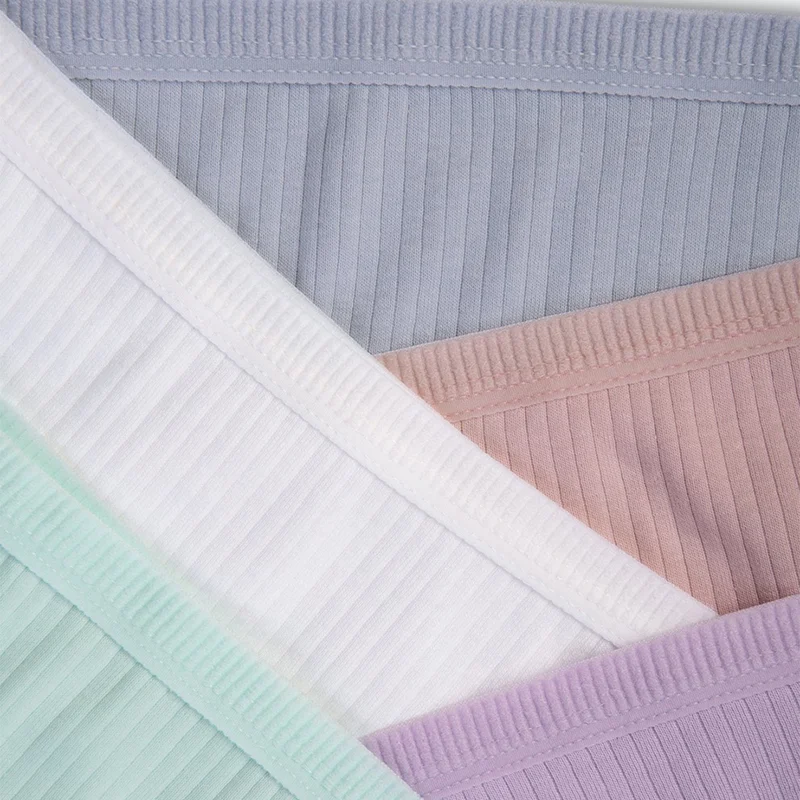 هابيفوكس Cotton Women's Corduroy Panties Set of 5 Pack Slip Normal Waist