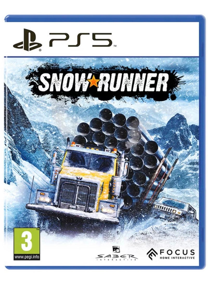 فوكّاس هوم إنتراكتف SnowRunner للعبة بلايستيشن 5 (PS5) | محاكاة شاحنات الطرق الوعرة المتطرفة | مغامرة قيادة بعالم مفتوح | فيزياء واقعية وتضاريس ديناميكية | النسخة الدولية | PEGI 3 - Image 1