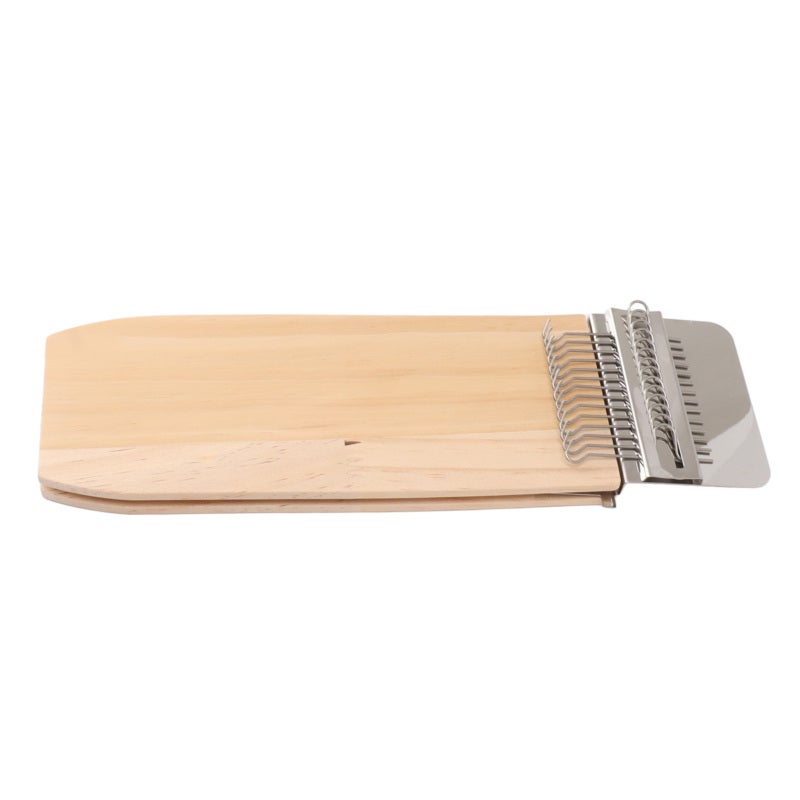 Small Weaving Loom Kit: 2-Piece Metal Hook Wooden Plate Set - Easy To Use Diy Weaving Tool For Beginner Knitters, Home Weaving Crafts & Textile Repair - Image 3