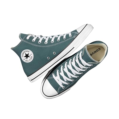 CONVERSE كونفيرس تشاك تايلور للجنسين حذاء رياضي عالي الخصر أخضر - Image 4