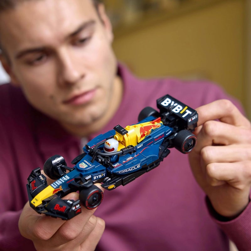 LEGO Speed Champions Oracle Red Bull Racing RB20 F1 Race Car Model with a Collectible Formula 1 Driver Minifigure - Display Set for Adult Motorsport & Racing Fans 77243 - Image 4