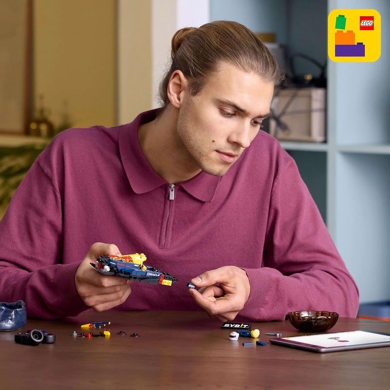 LEGO Speed Champions Oracle Red Bull Racing RB20 F1 Race Car Model with a Collectible Formula 1 Driver Minifigure - Display Set for Adult Motorsport & Racing Fans 77243 - Image 5