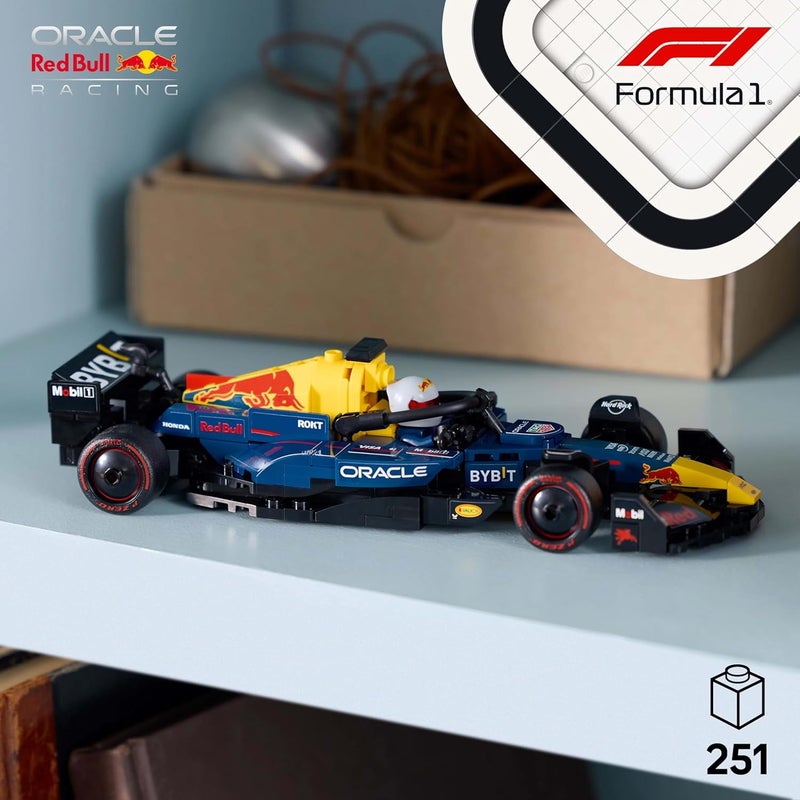 LEGO Speed Champions Oracle Red Bull Racing RB20 F1 Race Car Model with a Collectible Formula 1 Driver Minifigure - Display Set for Adult Motorsport & Racing Fans 77243 - Image 3