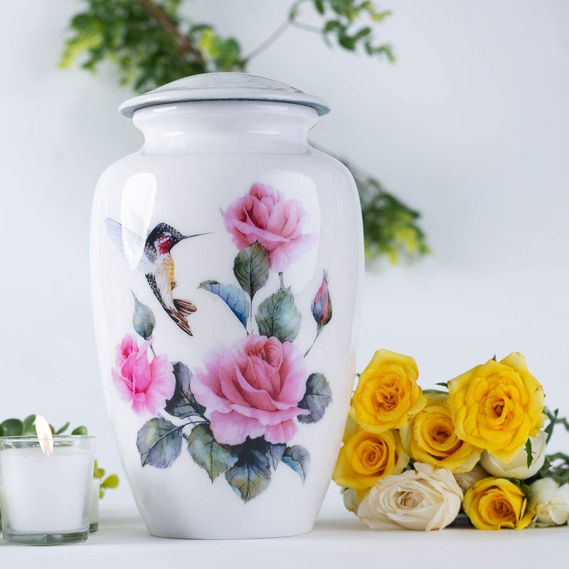 Bold & Divine Adult Hummingbird Cremation Urn | Human Ashes Adult Memorial Urn  Burial  Funeral Cremation Urns | 200 Cubic Inches (Large Adult) - Image 2