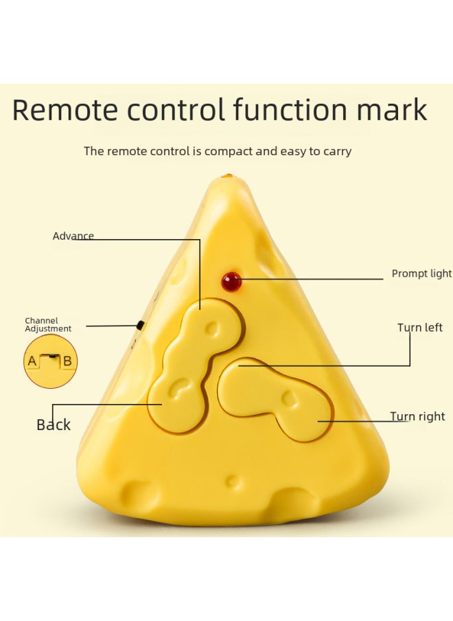 Generic - Infrared Remote Control Electric Simulation Mouse Prank Toy Interactive Novelty Funny Parent-Child Play Cat Teasing Gadgets-Color:8882 Remote Control Mouse [white]] - Image 1