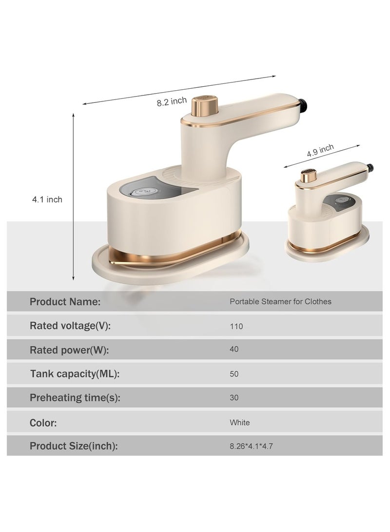 Mini Travel Steamer Iron – 180° Rotatable, Wet & Dry Use  - Image 3