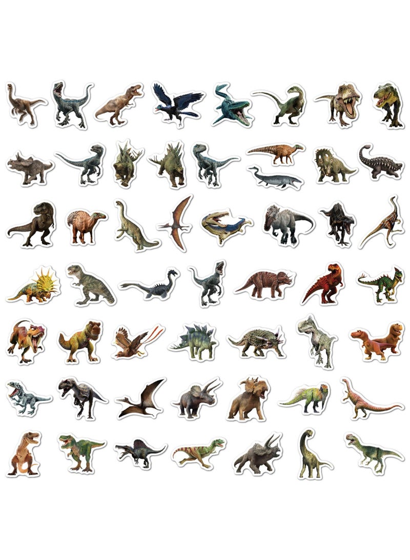 Dinosaur Stickers 50 Pcs Water Bottle Stickers Vinyl Waterproof Cute Aesthetic Realistic Laptop Luggage Skateboard Stickers for Kids Boys and Teens - Image 2