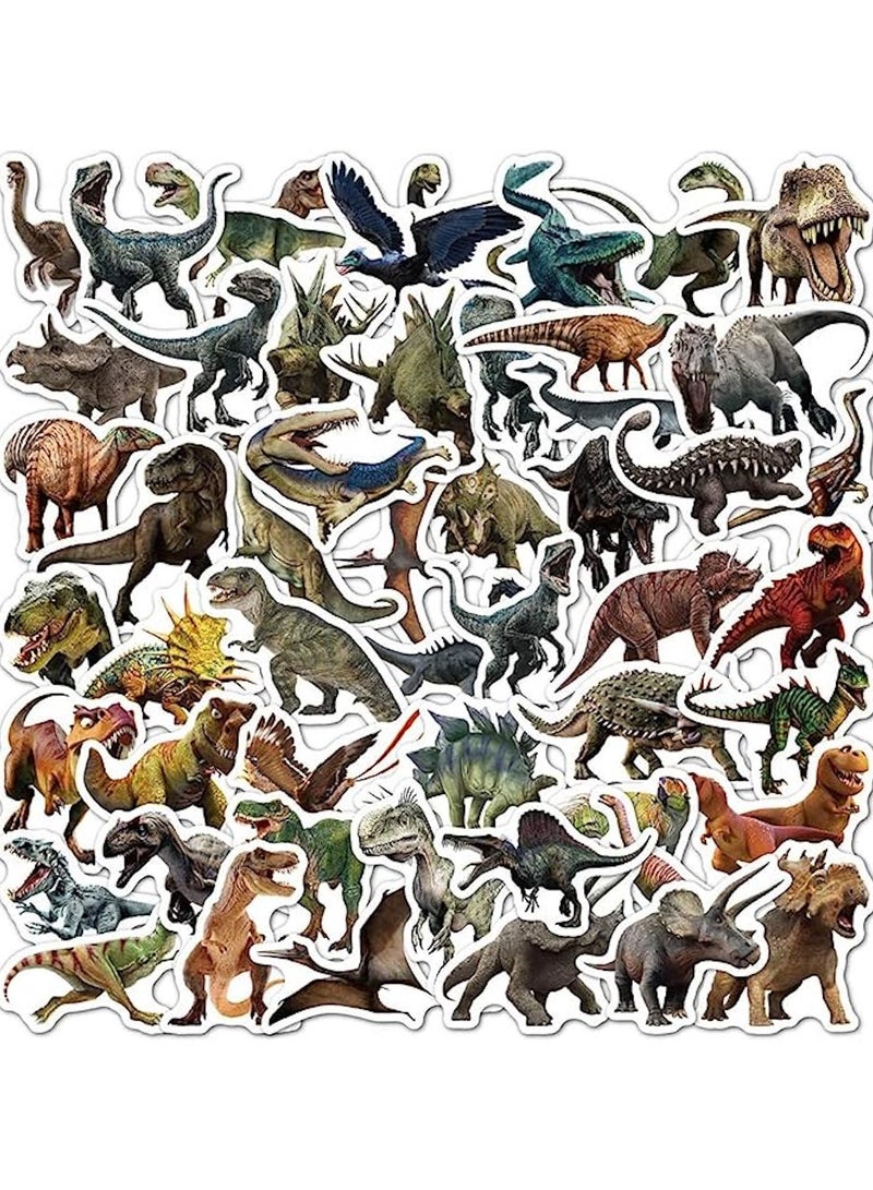 Dinosaur Stickers 50 Pcs Water Bottle Stickers Vinyl Waterproof Cute Aesthetic Realistic Laptop Luggage Skateboard Stickers for Kids Boys and Teens - Image 5