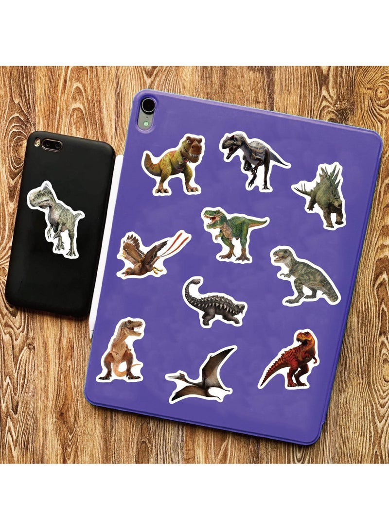 Dinosaur Stickers 50 Pcs Water Bottle Stickers Vinyl Waterproof Cute Aesthetic Realistic Laptop Luggage Skateboard Stickers for Kids Boys and Teens - Image 3