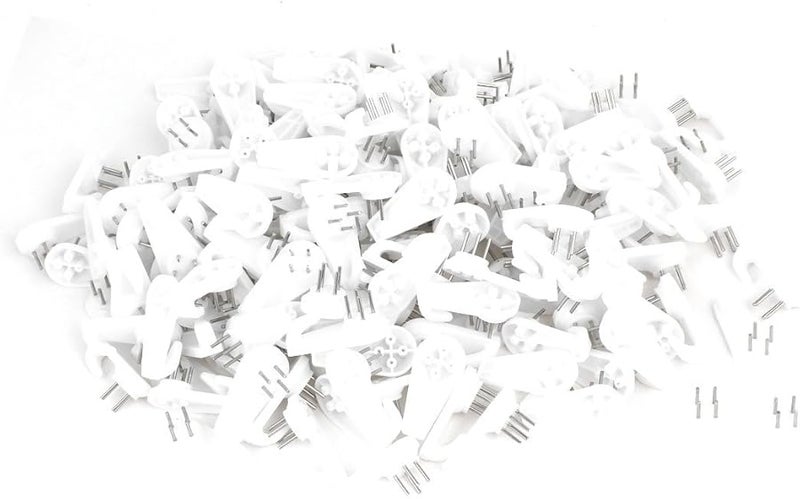 300 قطعة من علاقات الصور البلاستيكية الشفافة المثبتة على الحائط، خطافات غير مرئية - Image 2