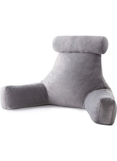 LINENSPA Reading Pillow With Shredded Memory Foam Back Pillow For Sitting In Bed Reading Gaming Watching Tv Chair Pillow With Arms  - Image 1