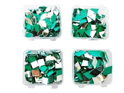 Prokart ProKart Premium Glass Lippan Art 4 Shape Mirror kit for Jewellery Making mud Work Other Craft Work Like Project Lippan Art 4 Shape Mirror 400 Pcs