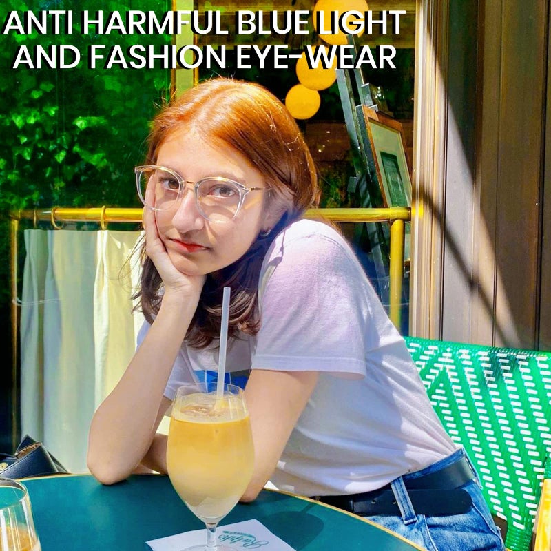 Cyxus Blue Light Glasses for Women, Blue Light Blocking Eyeglasses for Women, Round Computer Eyewear Anti Eye Strain Glasses - Image 3