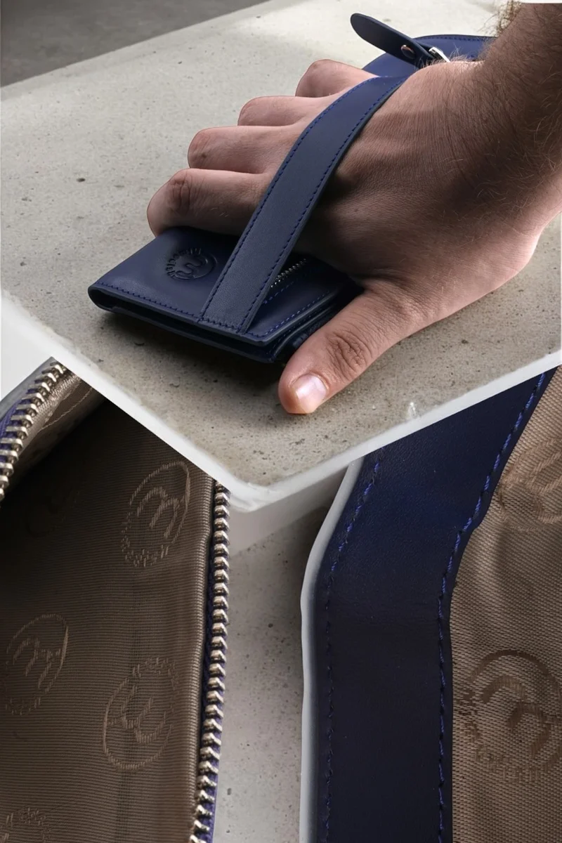 ميموديش First Class Workmanship Luxury Genuine Leather Zippered Special Compartment Leather Card Holder Hand Wallet Leather Men's Wallet