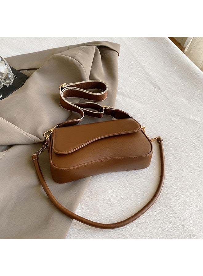 SANTORINI Solid Box Crossbody sling bag for women | Ladies sling bag with Detachbale Shoulder & Crossbody Strap | Stylish sling bags for women (Brown) - Image 4