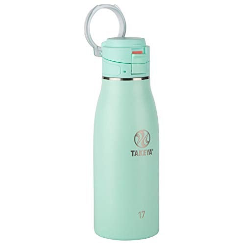 Takeya Traveler Insulated Travel Mug Leak Proof Lid 17 Ounce Aqua