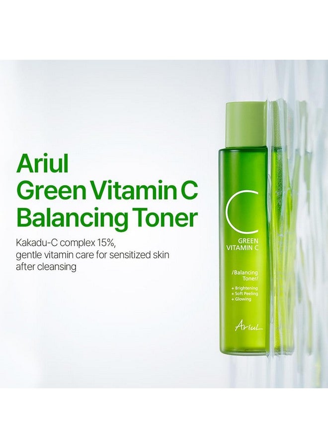 Ariul Green Vitamin C Balancing Toner - Gentle Exfoliation & Skin Balancing with 15% Kakadu-C Complex, PHA 1%, CICA, Vegan Formula, Korean Skin Care, 150ml / 5.07 fl. oz - Image 2